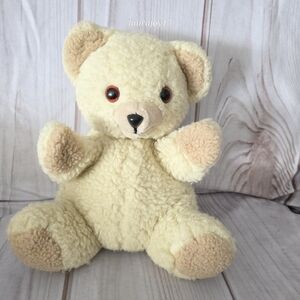 Russ Snuggle Teddy Bear Lever Bros Plush Hand Puppet Full Body 12 Inch 1986